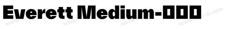 Everett Medium字体转换